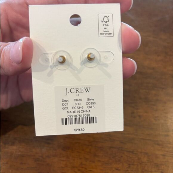 J. Crew Gold Statement Earrings - Picture 3 of 4